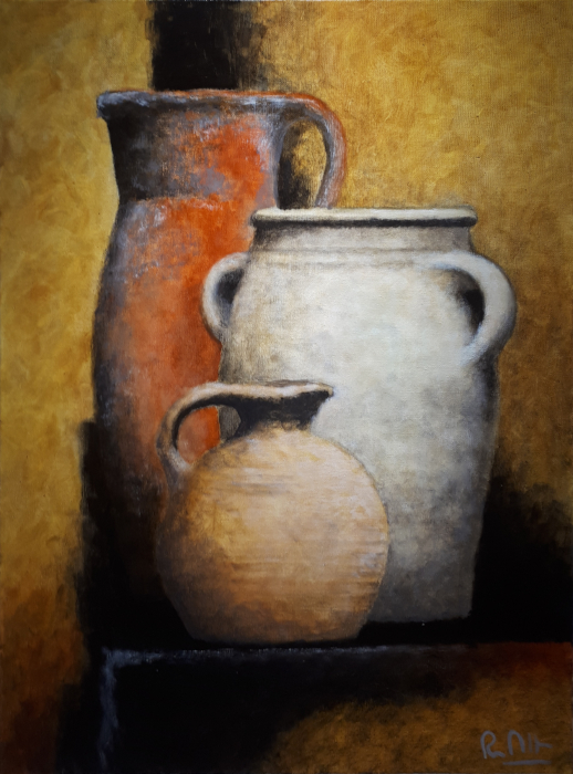 Pots ocre jaune, Pierre Dallot